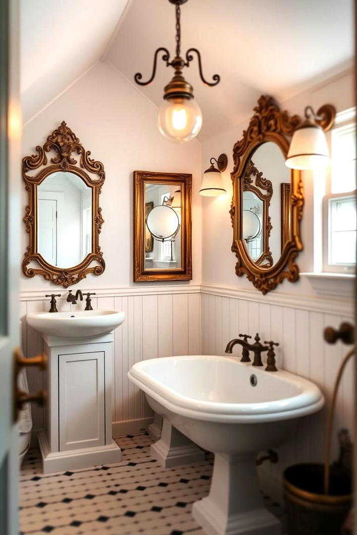 Vintage Charm with Classic Fixtures - 30 Attic Bathroom Ideas