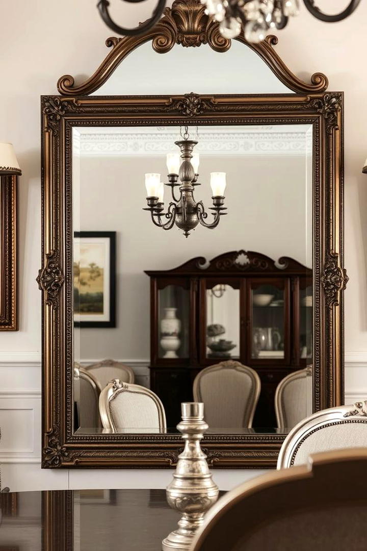 Vintage Elegance - 30 Dining Room Mirror Ideas