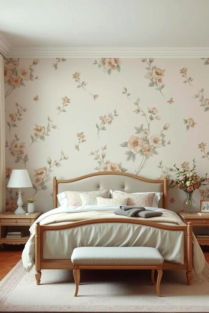 Vintage Floral Pattern - 30 Wall Painting Ideas of Any Room