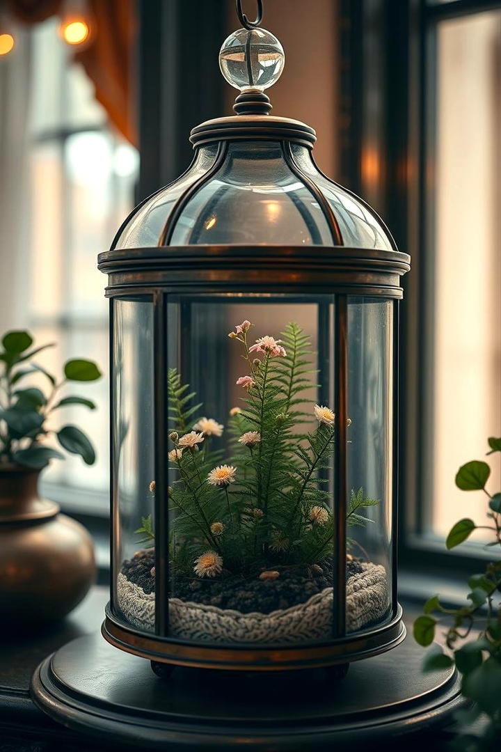 Vintage Glass Terrarium - 30 Terrarium Ideas