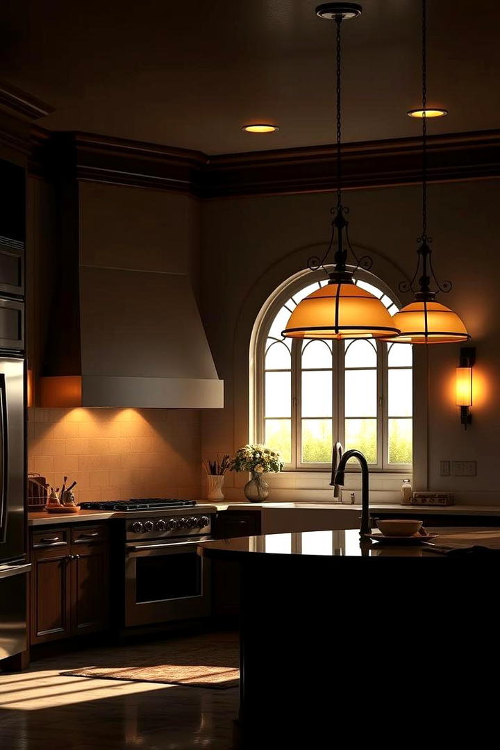 Vintage Lighting Elegance - 30 Art Deco Kitchen Ideas