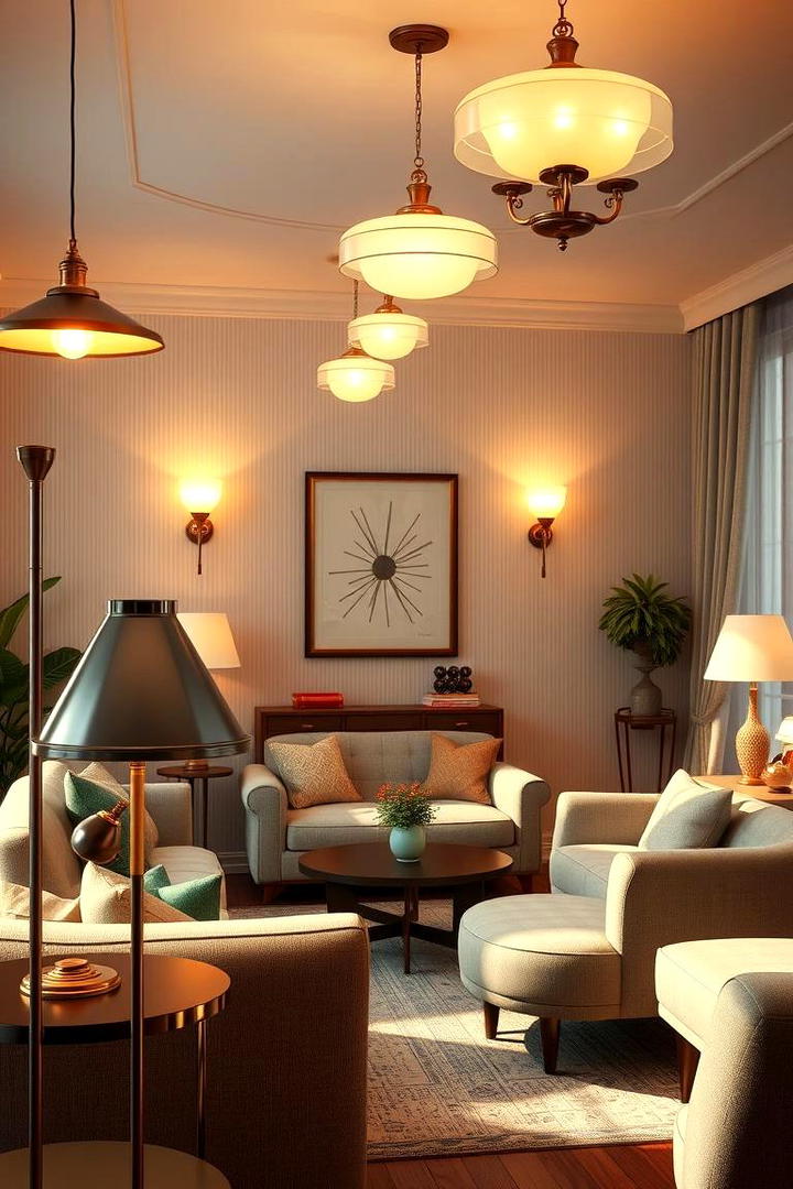 Vintage Lighting Fixtures - 30 1950s Living Room Ideas