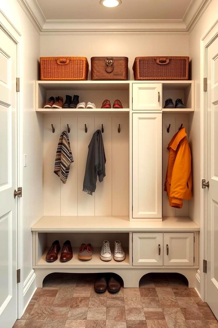 Vintage Locker Style Storage - 30 Mudroom Storage Ideas