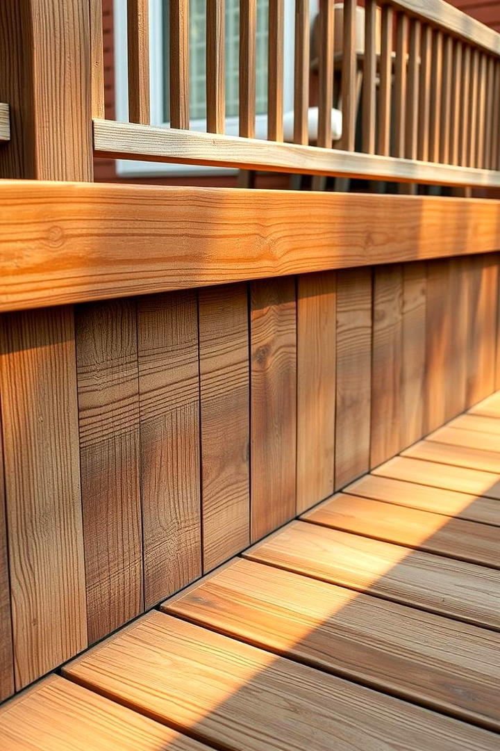 Vintage Reclaimed Wood - 30 Deck Skirting Ideas