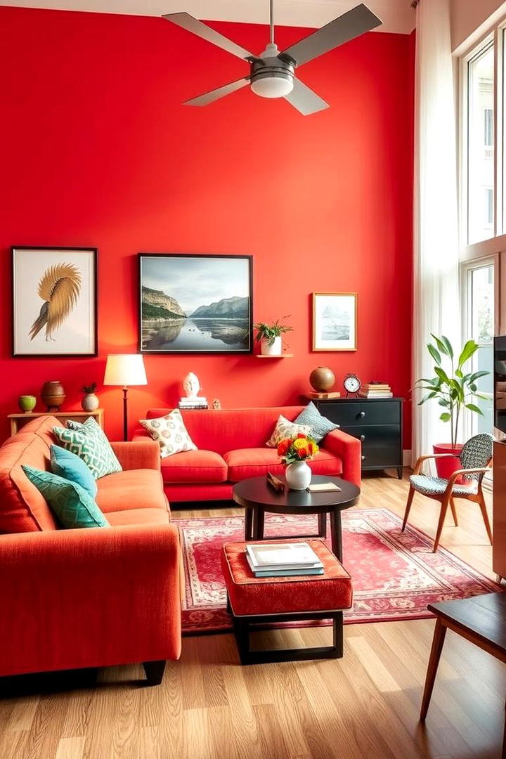 Vintage Retro Revival - 30 Colorful Living Room Ideas