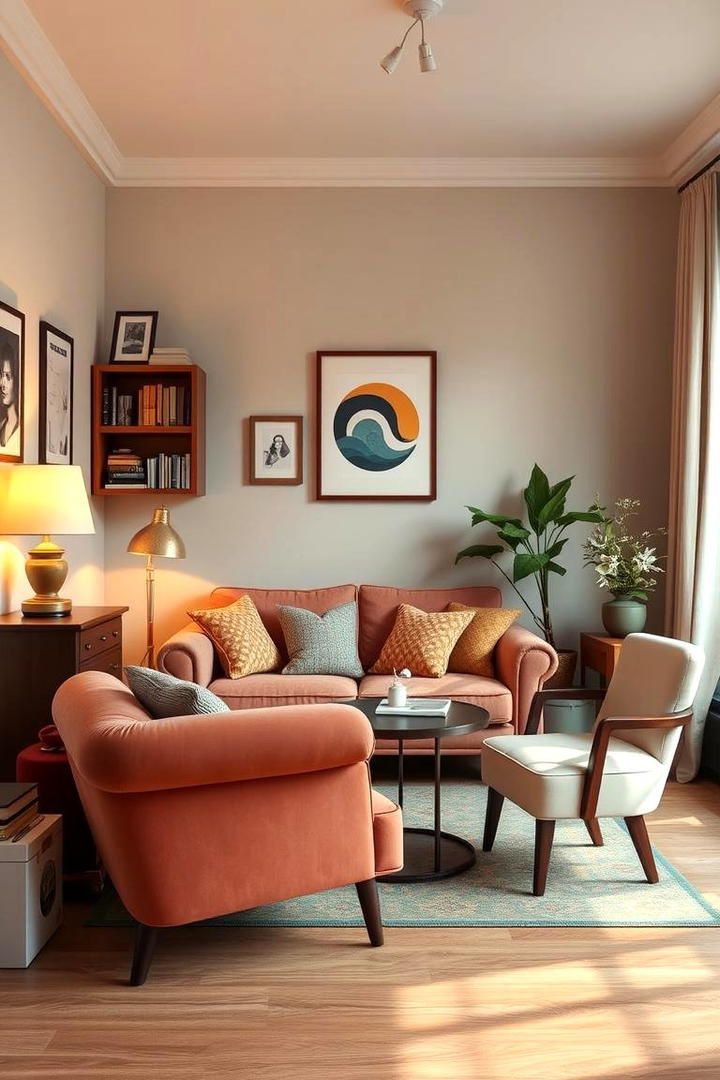 Vintage Retro Touches - 30 Studio Apartment Ideas