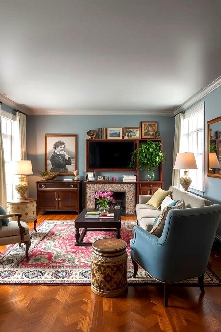 Vintage Revival Arrangement - 30 Awkward Living Room Layout Ideas