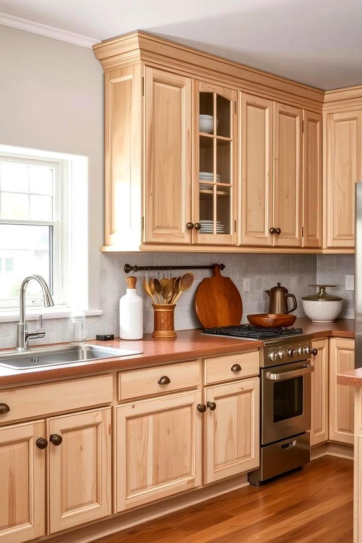 Vintage Revival Look - 30 Kitchens With Light Wood Cabinets