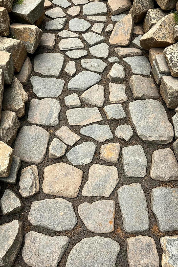 Vintage Rock Path - 30 Rock Walkway Ideas