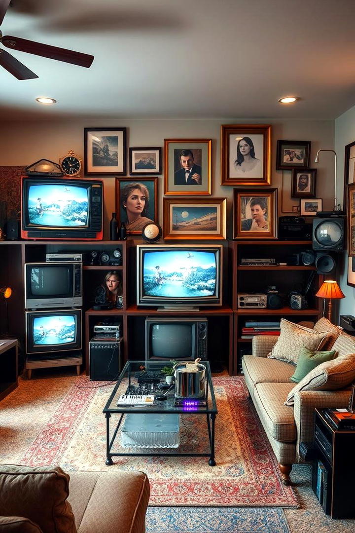 Vintage Television Displays - 30 1990s Interior Design Ideas