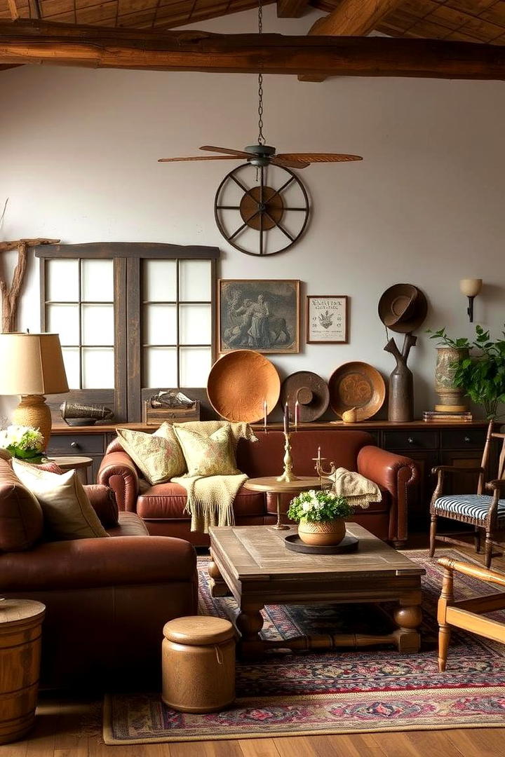 Vintage Western Artifacts - 30 Western Living Room Ideas