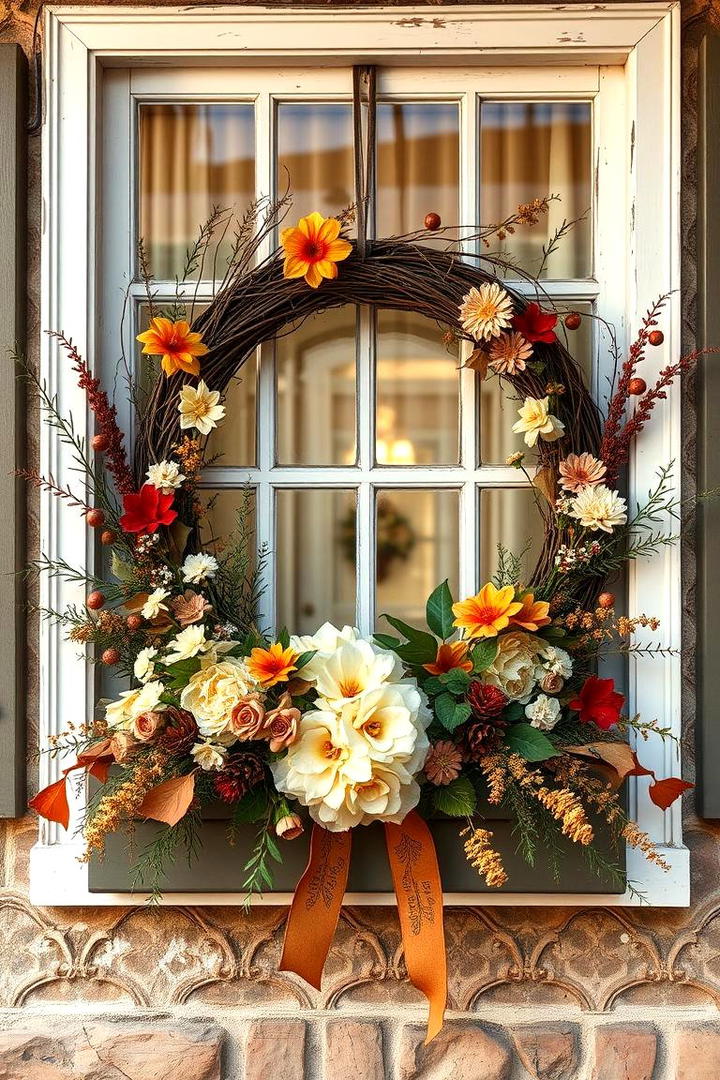 Vintage Wreath Wonders - 30 Fall Window Box Ideas