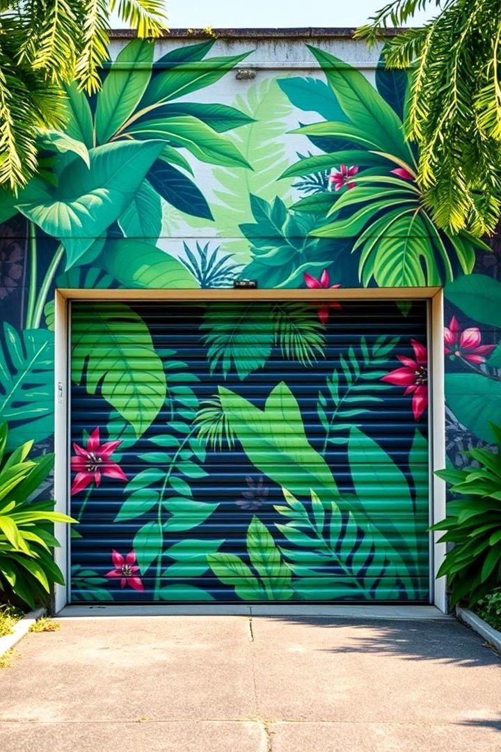 Vivid Urban Jungle - 30 Garage Door Murals