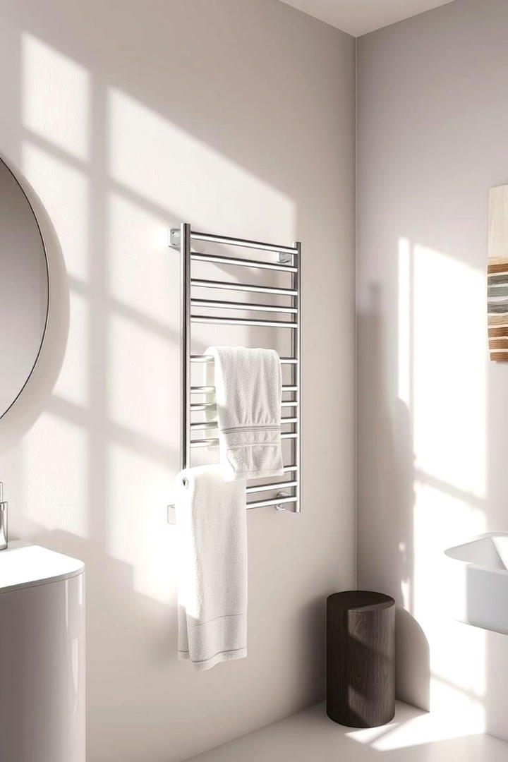 Wall Mounted Towel Rack - 30 Towel Storage Ideas