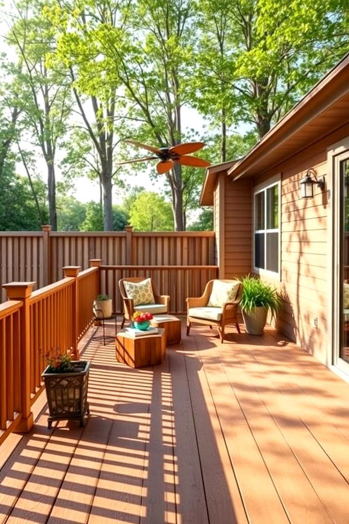 Warm Amber and Teak - 30 Two Tone Deck Color Schemes