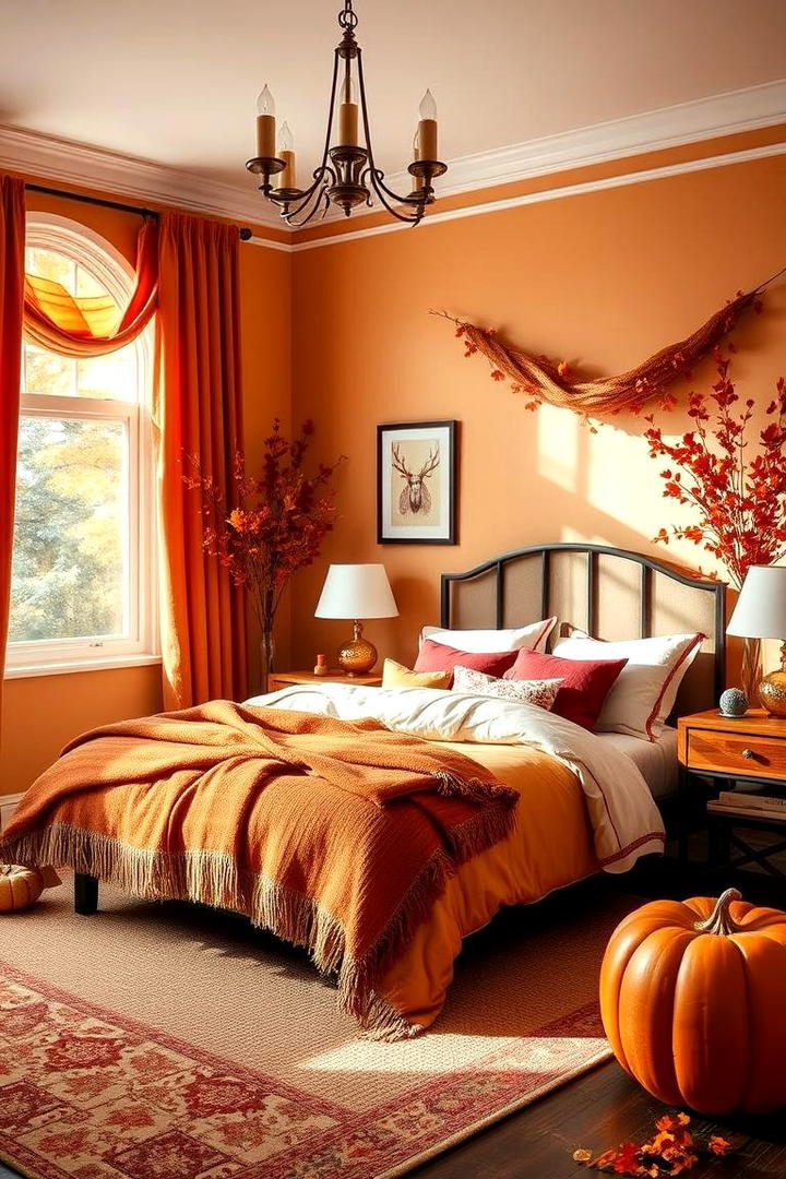 Warm Autumn Hues - 30 Fall Bedroom Decor Ideas