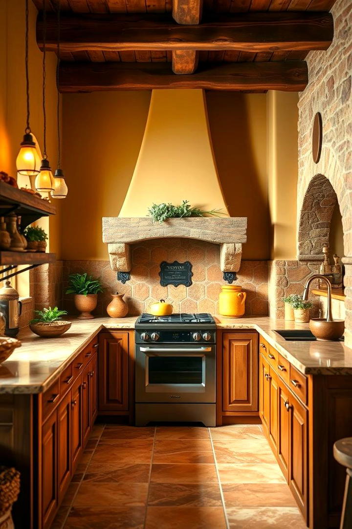 Warm Earth Toned Palette - 30 Tuscan Kitchen Design Ideas