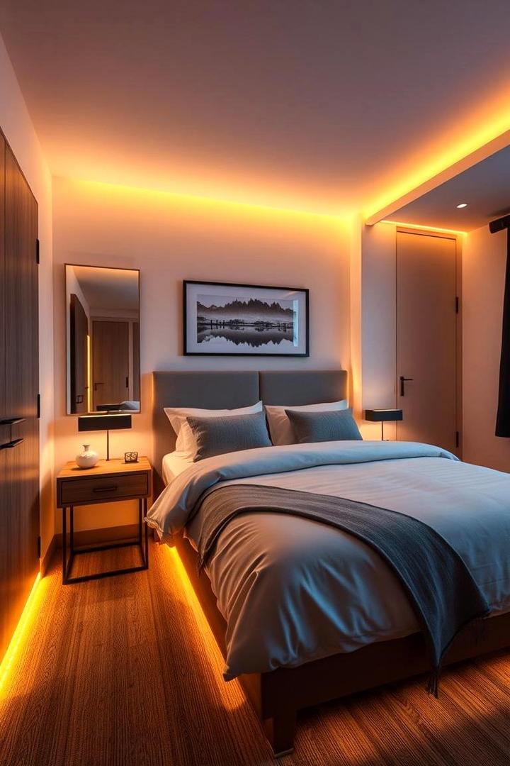 Warm Guest Room Illumination - 30 Aesthetic Room Ideas With Led Lights