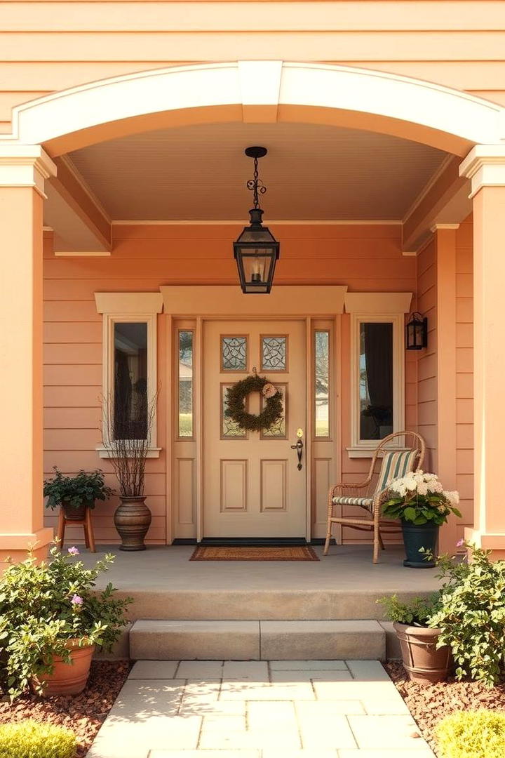 Warm Peach for Inviting Ambiance - 30 Porch Paint Colors