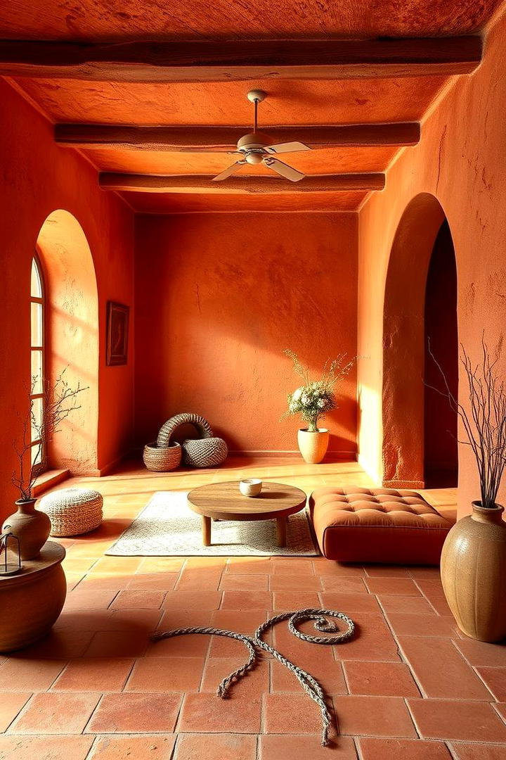 Warm Terracotta Tones - 30 Floor and Wall Color Ideas