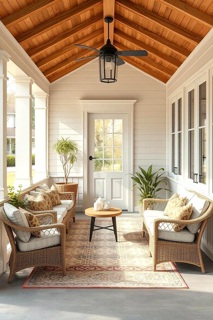 Warm Welcoming Hideout - 30 Enclosed Porch Ideas