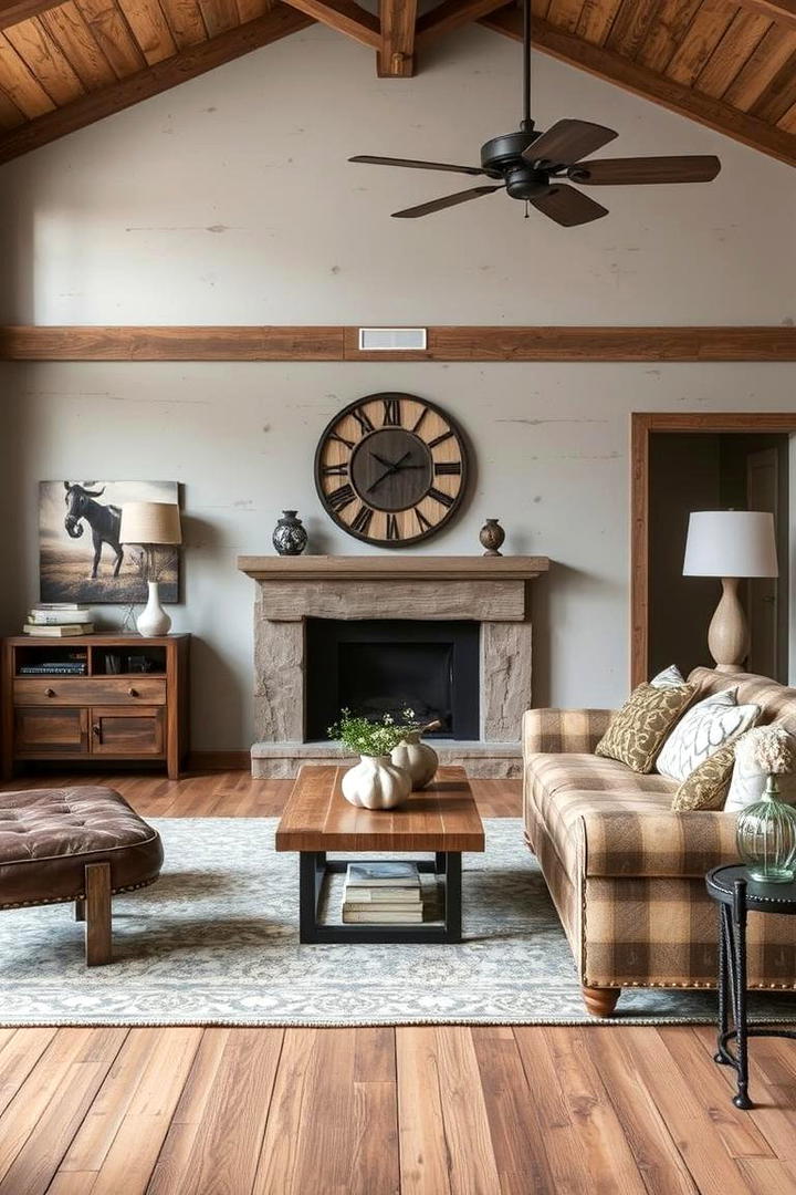 Weathered Patina Finishes - 30 Western Living Room Ideas