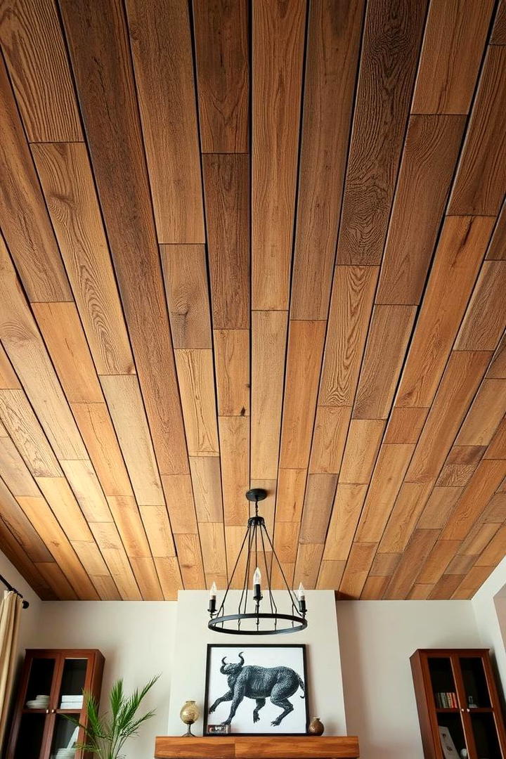 Weathered Reclaimed Planks - 30 Rustic Ceiling Ideas