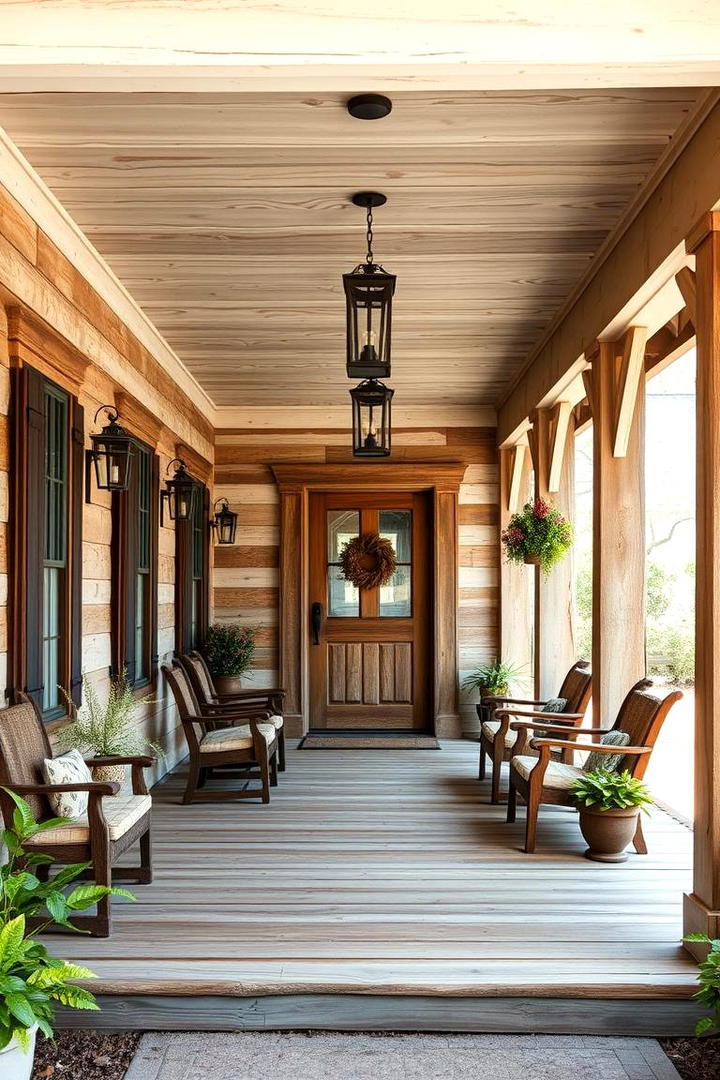 Weathered Wood Elements - 30 Southern Front Porch Ideas