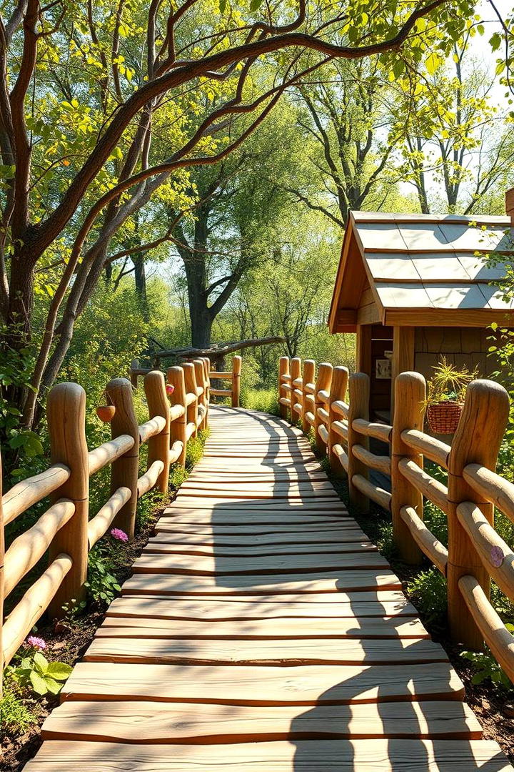 Whimsical Fairytale Path - 30 Wooden Walkway Ideas