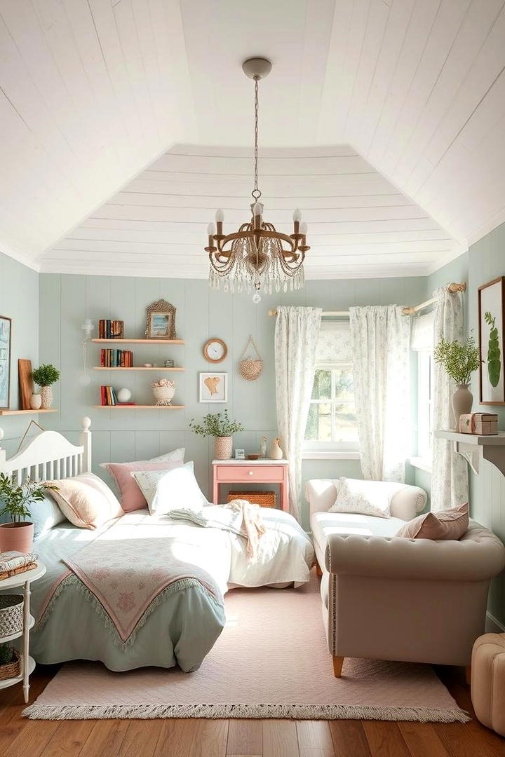 Whimsical Pastel Sanctuary - 30 Cottage Bedroom Ideas