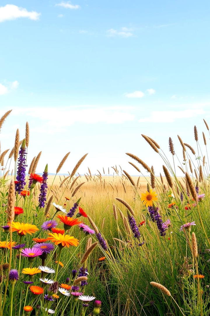 Wildflower Meadow Borders - 30 Rustic Landscaping Ideas