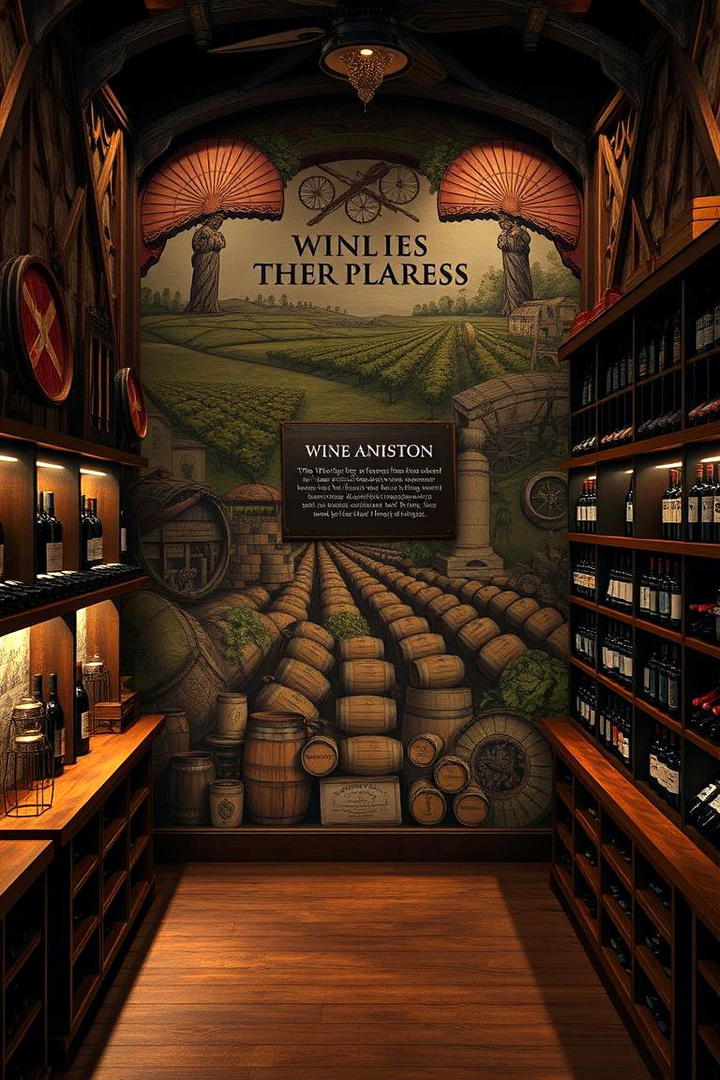 Wine Cellar Story Mural - 30 Interactive Murals