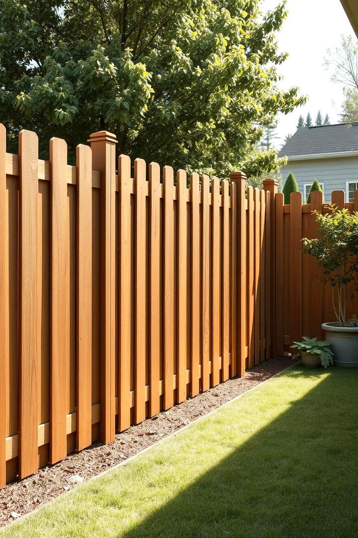 Wooden Privacy Fence - 30 Backyard Privacy Ideas