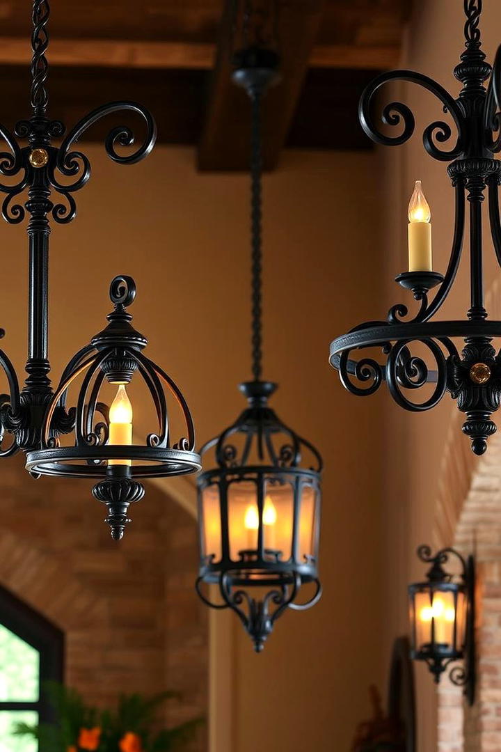 Wrought Iron Fixtures - 30 Tuscan Interior Design Ideas