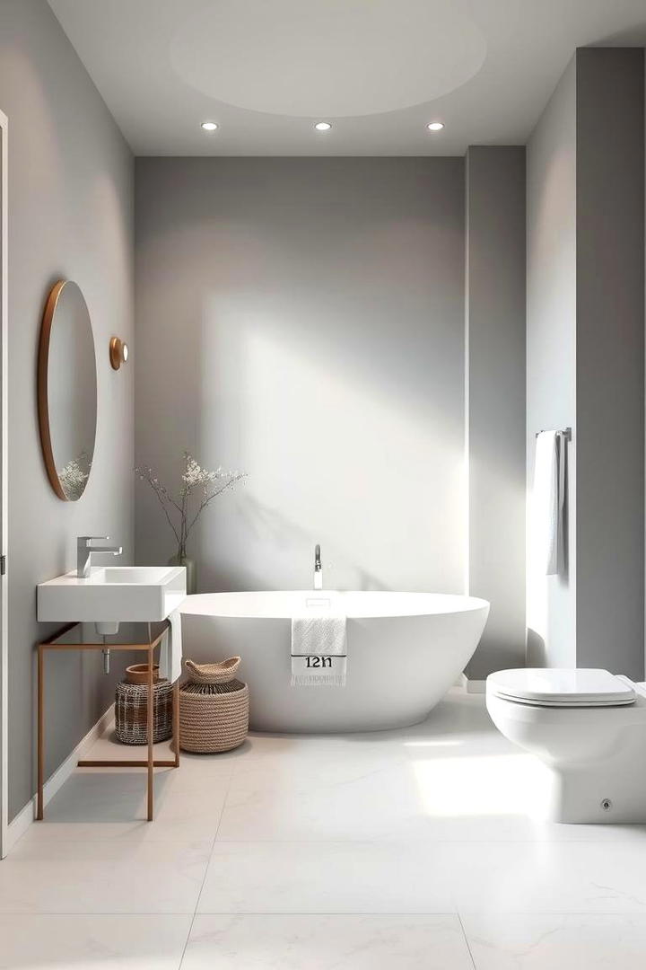 Zen Inspired Serenity - 30 Grey and White Bathroom Ideas