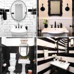 20 Black and White Powder Room Ideas for a Classic Style