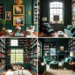 20 Dark Green Home Library Ideas and Inspiration