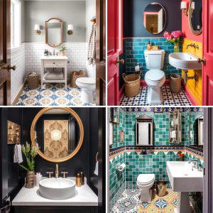 20 Eclectic Powder Room Ideas for a Unique Look