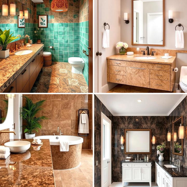 Photo inspiration: High End Bathroom Lighting Ideas For Exotic Luxury Apartment Living Reference: 25 Elegant Burgundy Bathroom Ideas For A Luxe Look