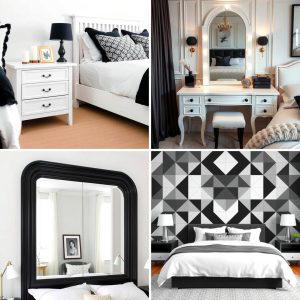 20 Feminine Black and White Bedroom Ideas for Elegance