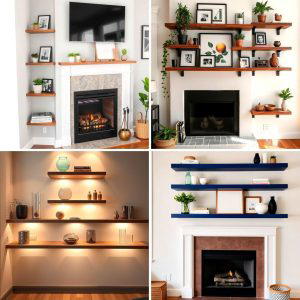 20 Fireplace Floating Shelves Design Ideas for Cozy Homes