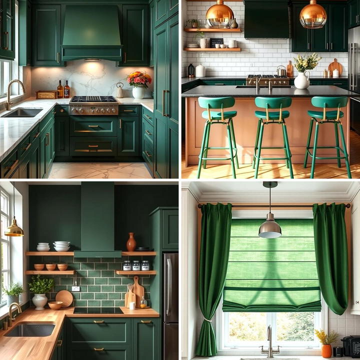 25 Black and Green Kitchen Ideas for Bold Design