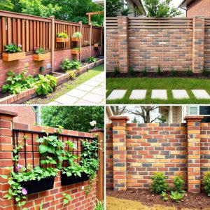 20 Front Yard Brick Fence Ideas for a Classic Look