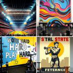 20 Gym Murals to Inspire Your Workout Space