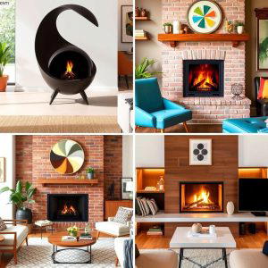 20 Mid-century Modern Fireplace Ideas for a Retro Look