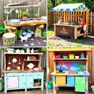 20 Mud Kitchen Ideas for Outdoor Fun with Kids