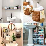 20 Pedestal Sink Storage Ideas for Organized Bathrooms