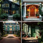 21 Dark Green Exterior Paint Color Schemes for Modern Homes