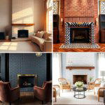 21 Painted Brick Fireplace Makeovers for Modern Interiors