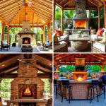 25 Backyard Pavilion With Fireplace Ideas for Cozy Nights